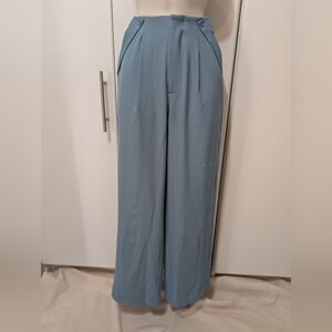 HALARA Women's Light Blue Wide Leg Pants